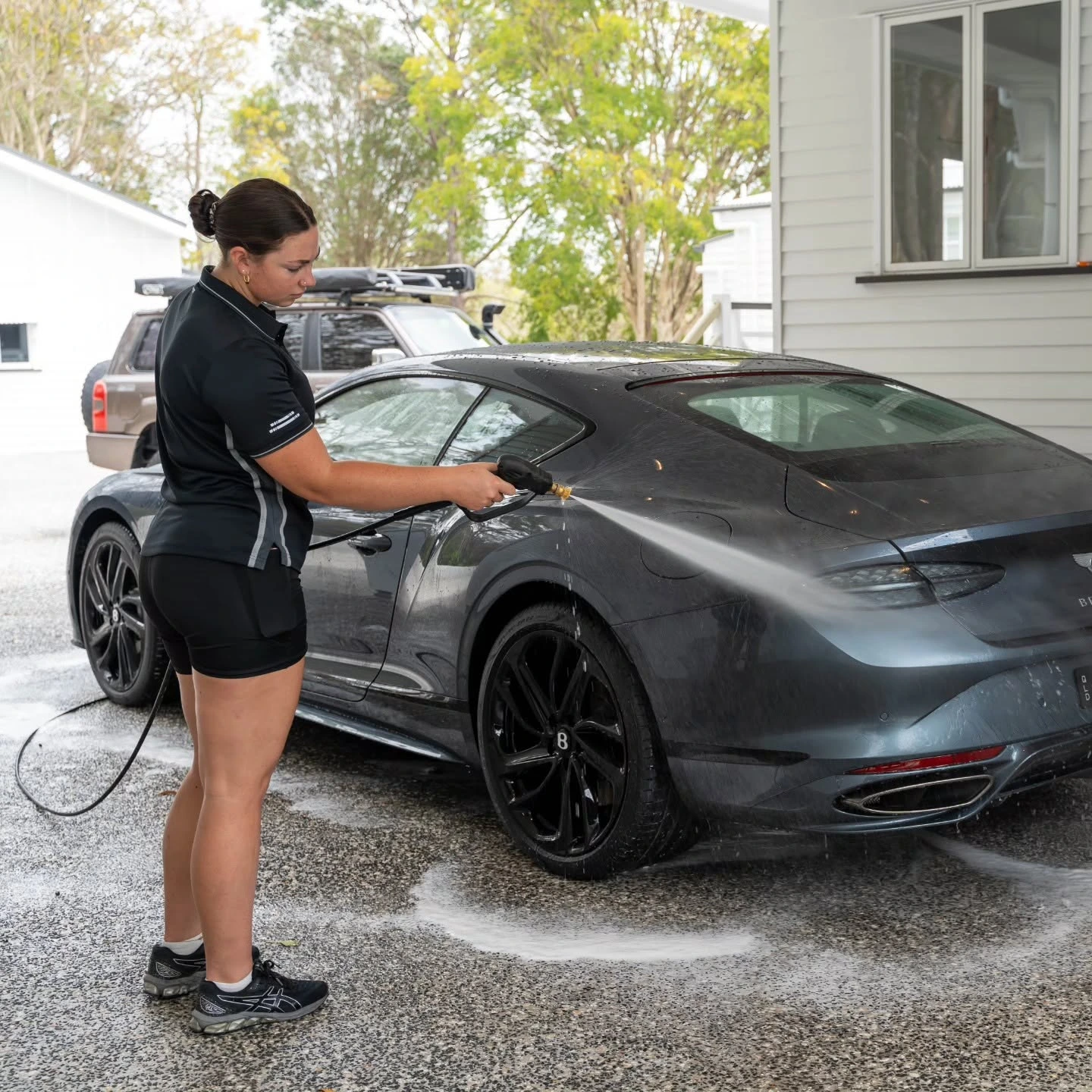 Freshly washed vehicle by Auto Affection Detailing