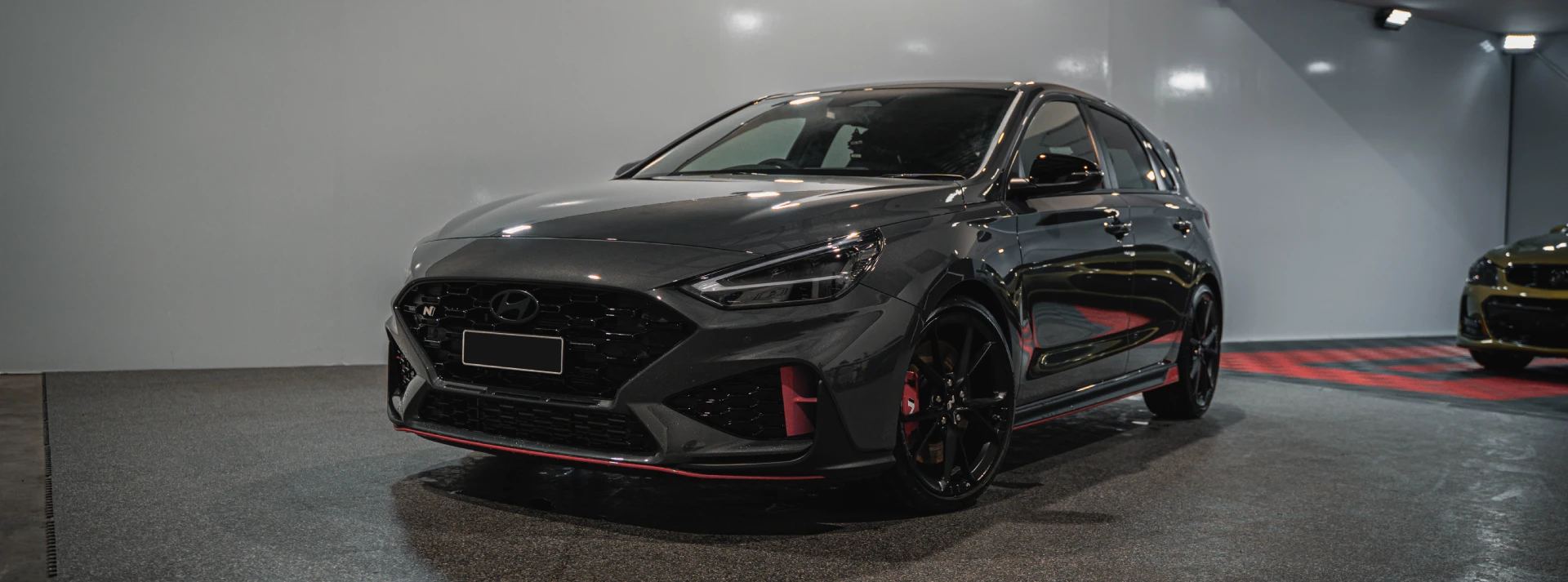 Grey Hyundai i30 N detailed and polished in the Auto Affection Detailing studio